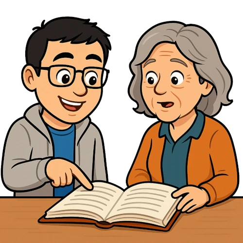 Avatar beta-lecteur prendre du recul sur l'écriture d'un roman Le bêta-lecteur du Manuscrit Orphelin essaie de faire prendre du recul à une autrice sur son roman.