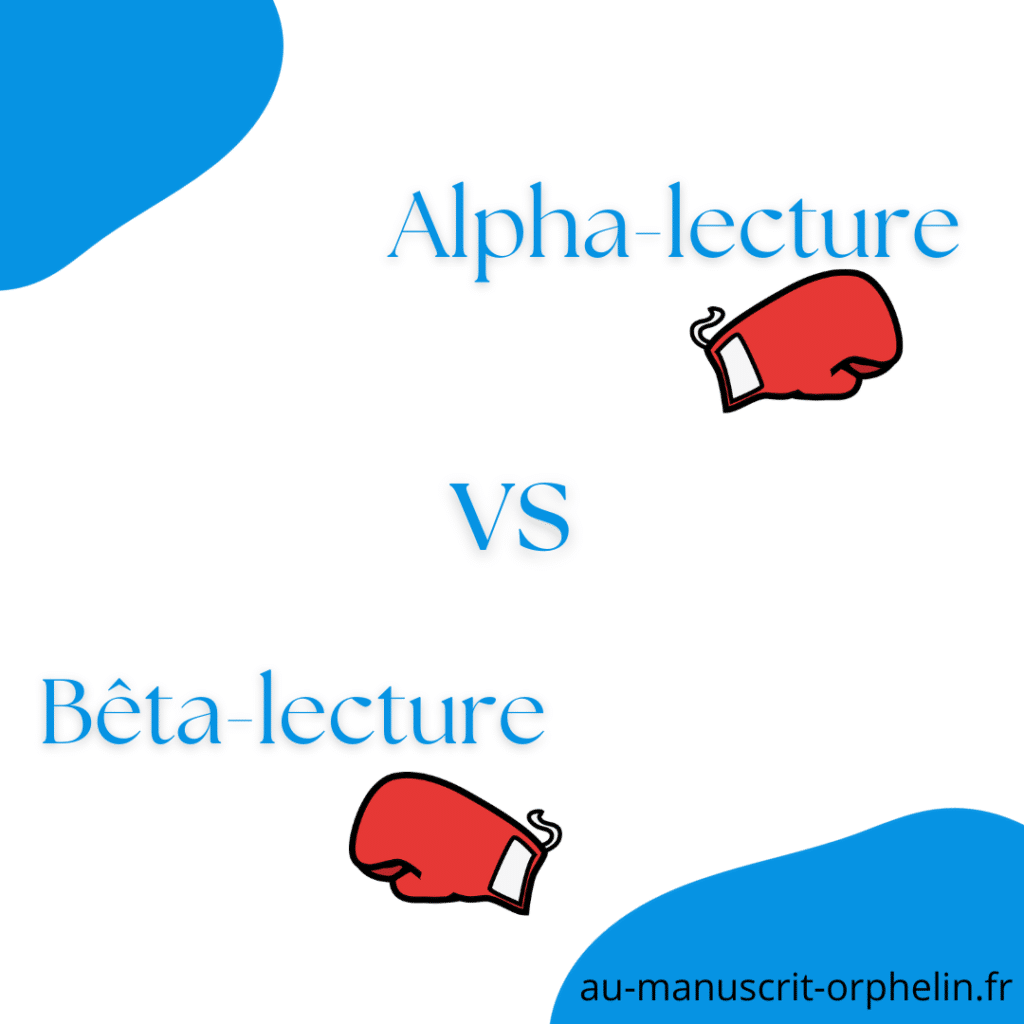 alpha-lecture vs bêta-lecture L'image montre 2 gants de boxe pour symboliser un affrontement.