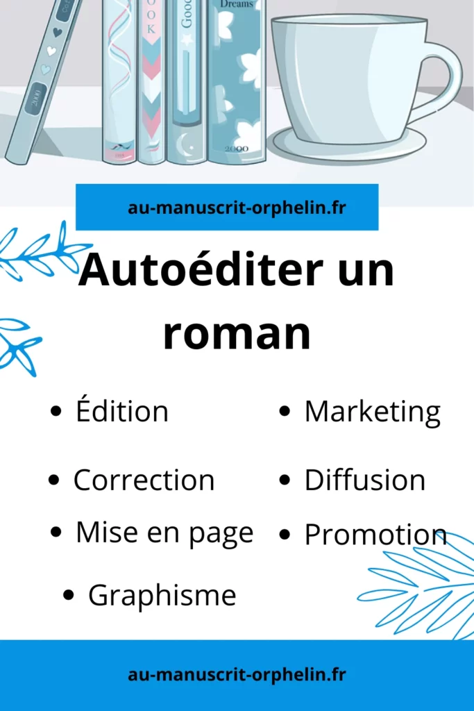 Autoéditer un roman : édition correction mise en page graphisme promotion Diffusion Marketing